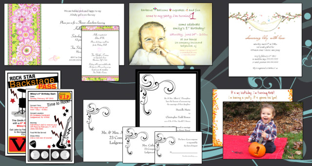 Custom Designed Printing and Invitations